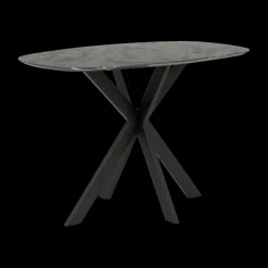 Ygo Bartafel ENRICO 140x80 Marmerlook Zwart| Bartafels