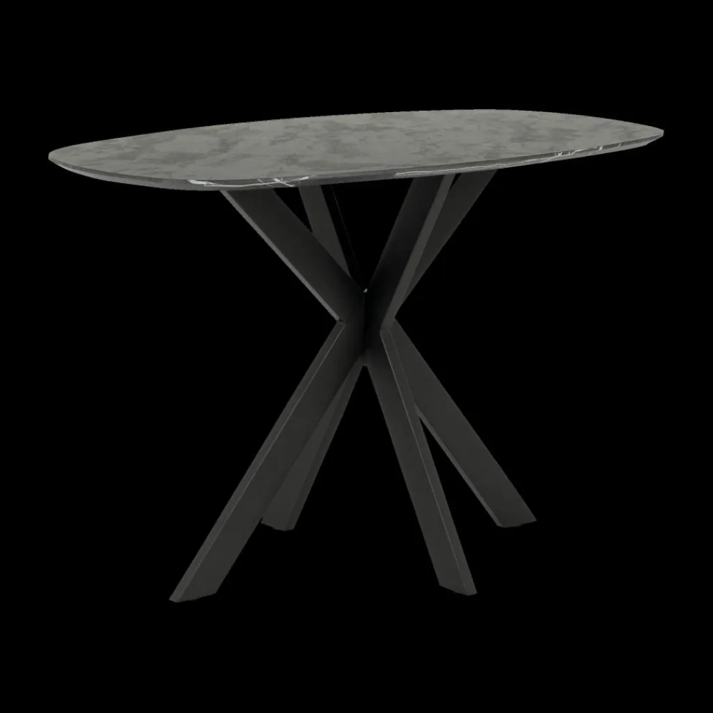 Ygo Bartafel ENRICO 140x80 Marmerlook Zwart| Bartafels