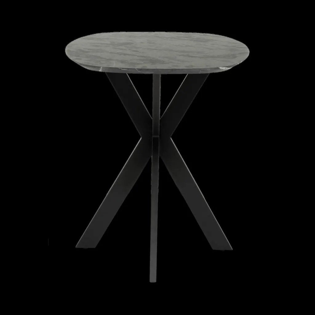 Ygo Bartafel ENRICO 140x80 Marmerlook Zwart| Bartafels