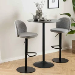 Ygo Bartafel HANZEL Ø80 Keramiek Zwart| Bartafels