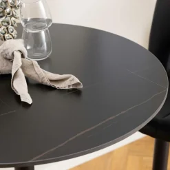Ygo Bartafel HANZEL Ø80 Keramiek Zwart| Bartafels