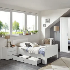 Ygo Bed HAVARD 90x200 Wit| 1-Persoonsbedden
