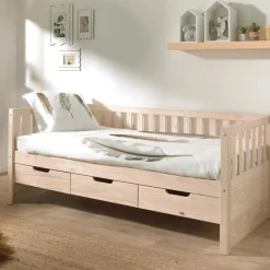 Ygo Bed MARGOT Milky Pine 90x200| Slaapkamer|Bedden