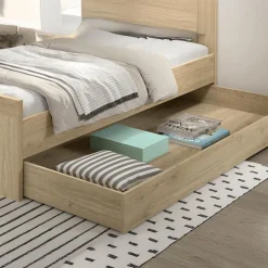 Ygo Bedlade DIEWKE Eik 90x200| Accessoires|Bedden