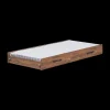 Ygo Bedlade MATHIS Acacia/Black Concrete 90x200| Accessoires|Bedden