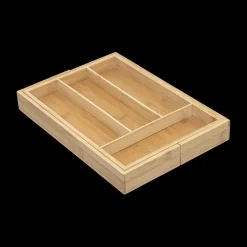 Ygo Bestekbakje BAMBOO Flexibel RH 4Comp.| Keukenaccessoires|Servies