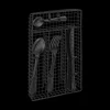 Ygo Bestek/Mand BOJA 6pers. Inox Zwart| Bestek