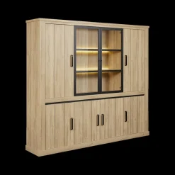 Ygo Bibliotheek TEODOR B247| Vitrinekasten