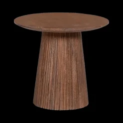Ygo Bijzettafel DOMINGO Mango Lichtbruin Ø50| Salontafels & Bijzettafels