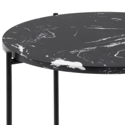 Ygo Bijzettafel FREJA Black Art. Marble Stone| Salontafels & Bijzettafels