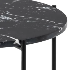 Ygo Bijzettafel FREJA Black Art. Marble Stone| Salontafels & Bijzettafels