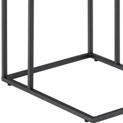 Ygo Bijzettafel RADDEL Mel. Marble/Metal Black| Salontafels & Bijzettafels