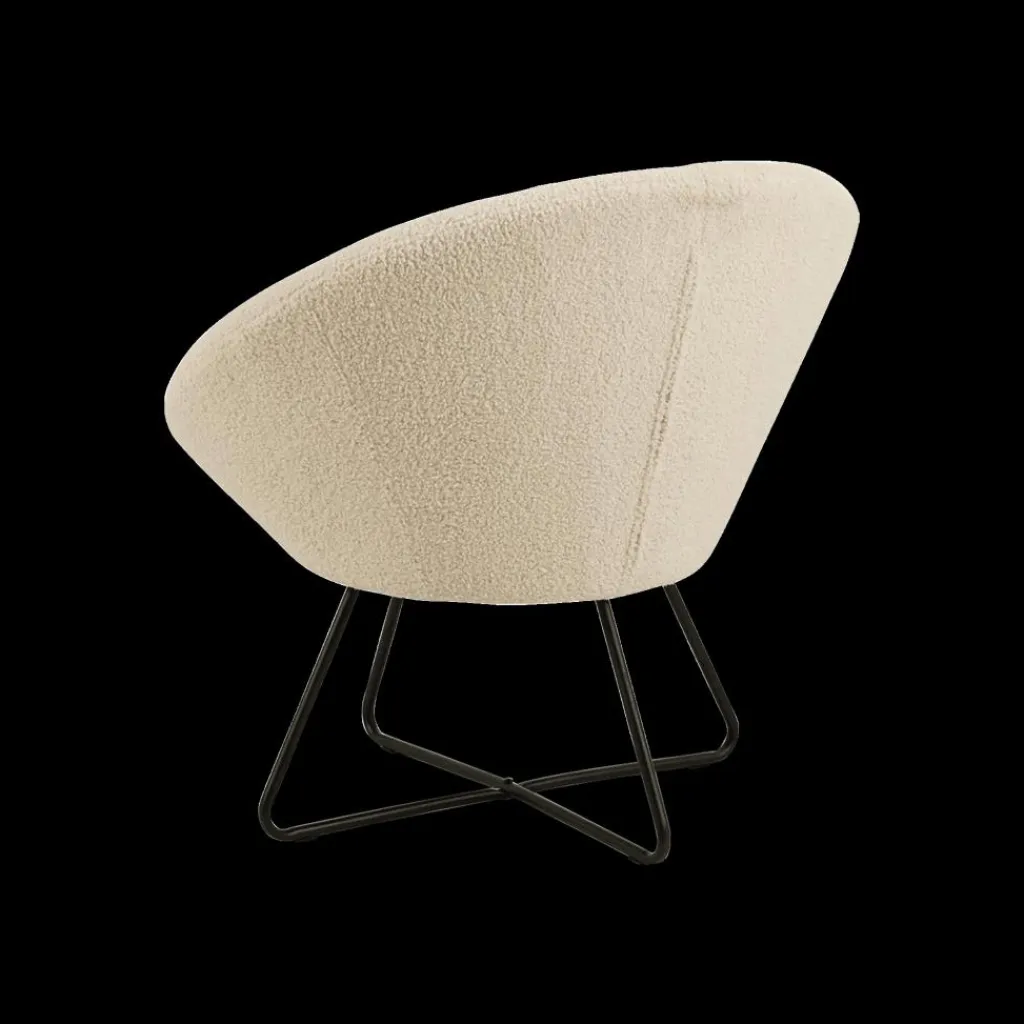 Ygo Bijzetzetel MEDIO Orson Cream Beige| Fauteuils