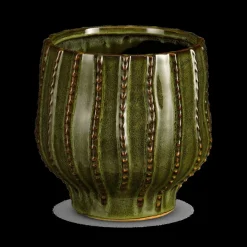 Ygo Bloempot CATRY Rond Groen| Woondecoratie