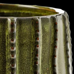 Ygo Bloempot CATRY Rond Groen| Woondecoratie