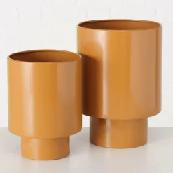 Ygo Bloempot KULLA Mat Bruin M| Woondecoratie