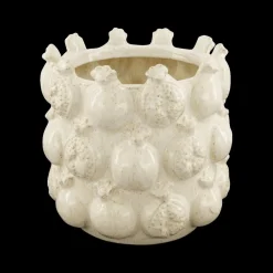 Ygo Bloempot POMGRANATE Ker. Wit| Woondecoratie