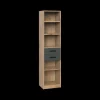 Ygo Boekenkast HUVAR J04-Plankeneiche/Graphite| Boekenkasten
