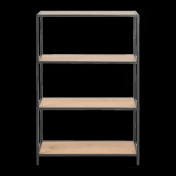 Ygo Boekenrek BOKSKAP Wild Oak B77| Vitrinekasten|Boekenkasten