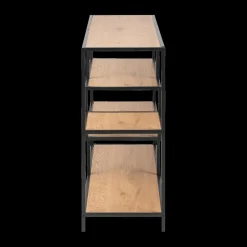 Ygo Boekenrek BOKSKAP Wild Oak Assymetrisch B114| Vitrinekasten|Boekenkasten