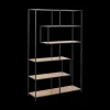 Ygo Boekenrek BOKSKAP Wild Oak Assymetrisch B114| Vitrinekasten|Boekenkasten