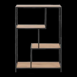 Ygo Boekenrek BOKSKAP Wild Oak Assymetrisch B77| Vitrinekasten|Boekenkasten