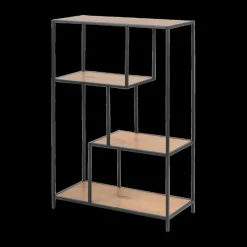 Ygo Boekenrek BOKSKAP Wild Oak Assymetrisch B77| Vitrinekasten|Boekenkasten
