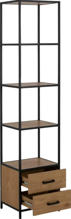 Ygo Boekenrek BOKSKAP Wild Oak B42| Vitrinekasten|Boekenkasten