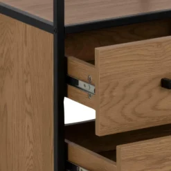 Ygo Boekenrek BOKSKAP Wild Oak B42| Vitrinekasten|Boekenkasten