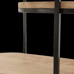 Ygo Boekenrek HEDDA 90x33x205 Eiken| Vitrinekasten|Boekenkasten