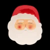 Ygo Bord SANTA Hoofd Kerstman Kermiek Wit/Rood| Kerst