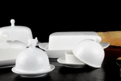 Ygo Boterklokje BUTTER Pors. Wit| Tafelaccessoires