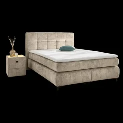 Ygo Boxspring ALKMAAR Chenille Beige 180x200| Boxsprings