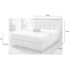 Ygo Boxspring ALKMAAR Chenille Beige 180x200| Boxsprings