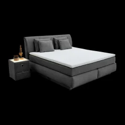 Ygo Boxspring AMSTELVEEN 160x200 Donkergrijs| Boxsprings
