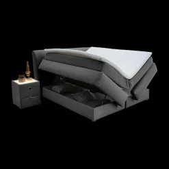 Ygo Boxspring AMSTELVEEN 160x200 Donkergrijs| Boxsprings