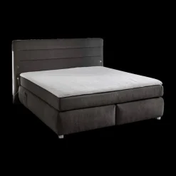 Ygo Boxspring LELYSTAD Chenille Donkergrijs 180x200| Boxsprings