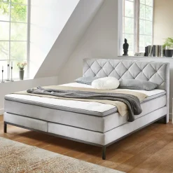 Ygo Boxspring MUNCHEN zilver 160x200| Boxsprings