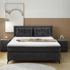 Ygo Boxspring NIEUWEGEIN 180x200 Chenille Antraciet| Boxsprings