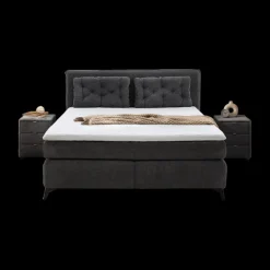 Ygo Boxspring NIEUWEGEIN 180x200 Chenille Antraciet| Boxsprings