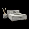 Ygo Boxspring TILBURG Ribfluweel 426/29 Grijs 140x200| Boxsprings