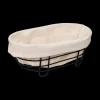 Ygo Broodmand BISTRO Ovaal Met. Zwart/Beige| Tafelaccessoires