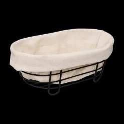 Ygo Broodmand BISTRO Ovaal Met. Zwart/Beige| Tafelaccessoires