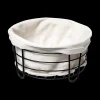 Ygo Broodmand BISTRO Rond Met. Zwart/Beige| Tafelaccessoires
