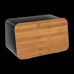 Ygo Broodtrommel BLACKWOOD Met. Zwart| Bewaaraccessoires