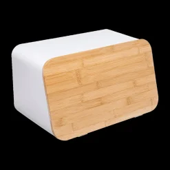 Ygo Broodtrommel WHITEWOOD Met. Wit| Bewaaraccessoires