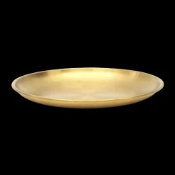 Ygo Bulldog BULL Plateau Liggend Wit/Goud| Woondecoratie