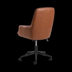 Ygo Bureaustoel HANNES PU Retro Brandy| Bureaustoelen
