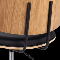Ygo Bureaustoel MIKKEL PU Zwart/Eik Fineer| Bureaustoelen