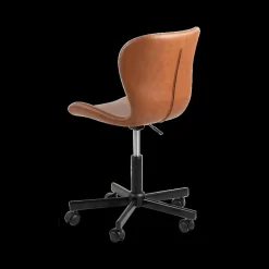 Ygo Bureaustoel PLATS PU Retro Brandy| Bureaustoelen
